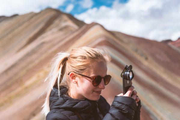 Photographing the Rainbow mountain of Peru